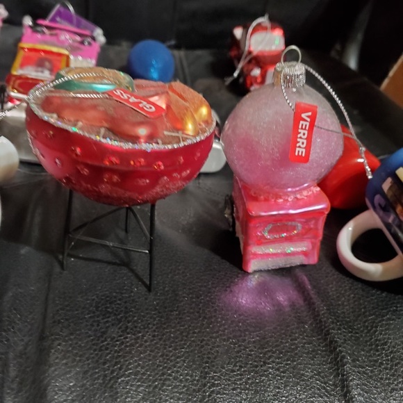 Blown glass popcorn machine ornament old world NWOT - Picture 4 of 9